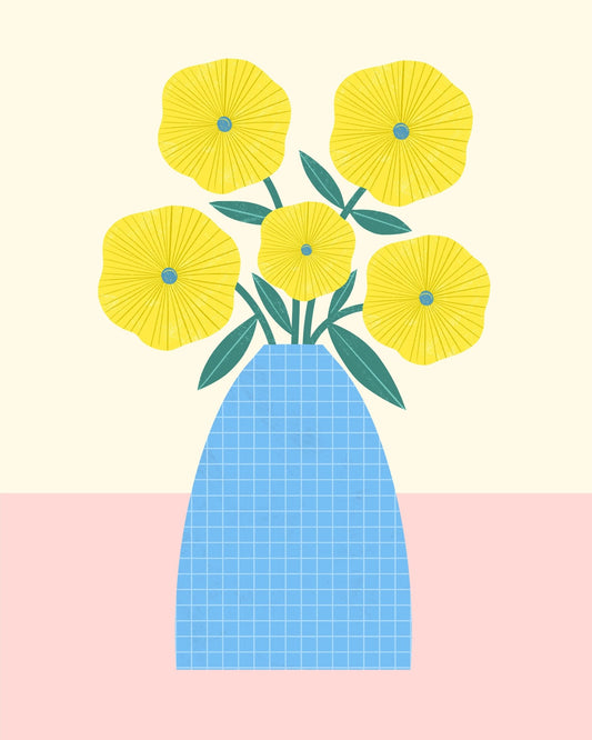 Yellow Flower Vase