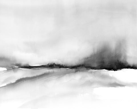 Abstract Ink Landscape