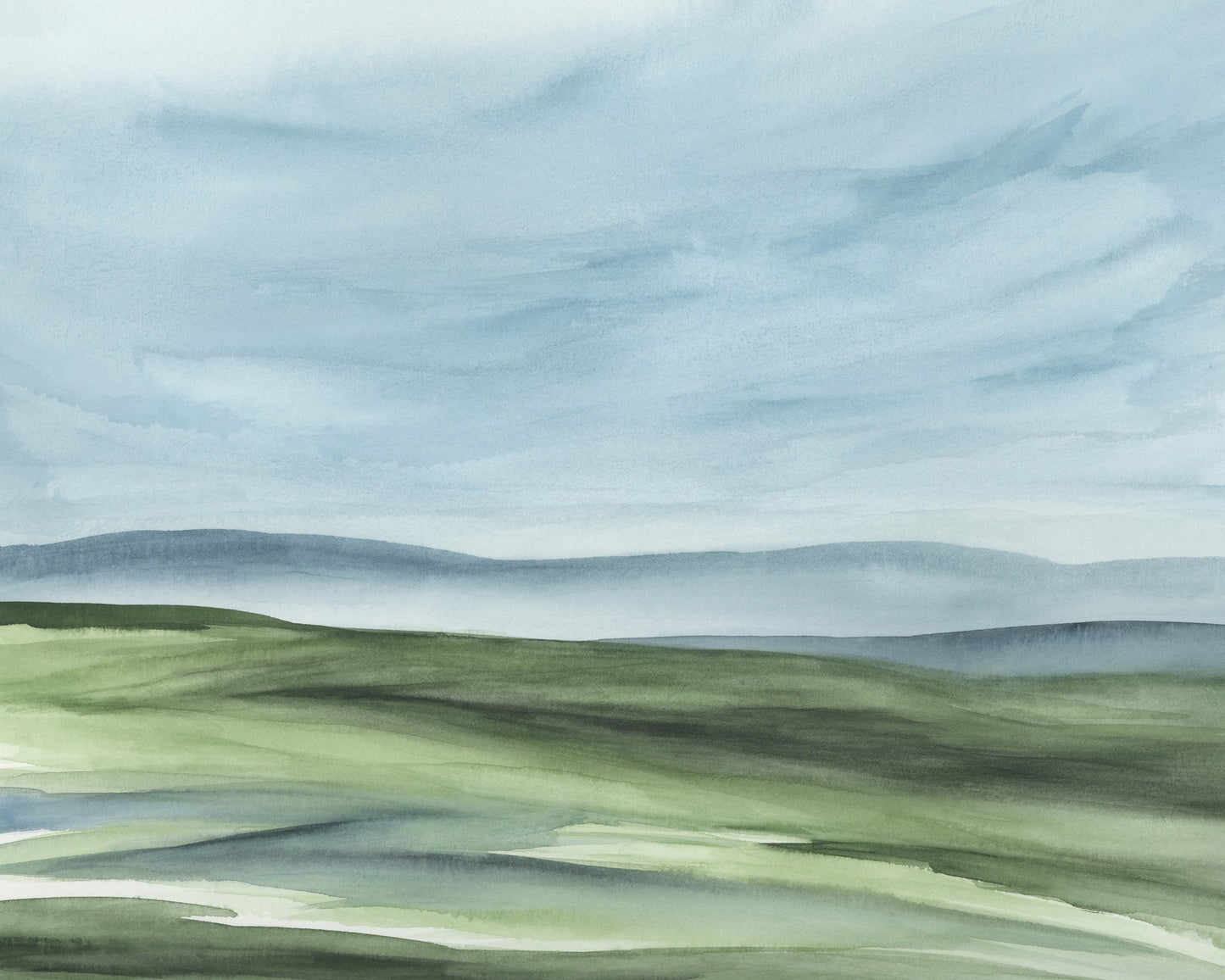 Windswept Valley Scene