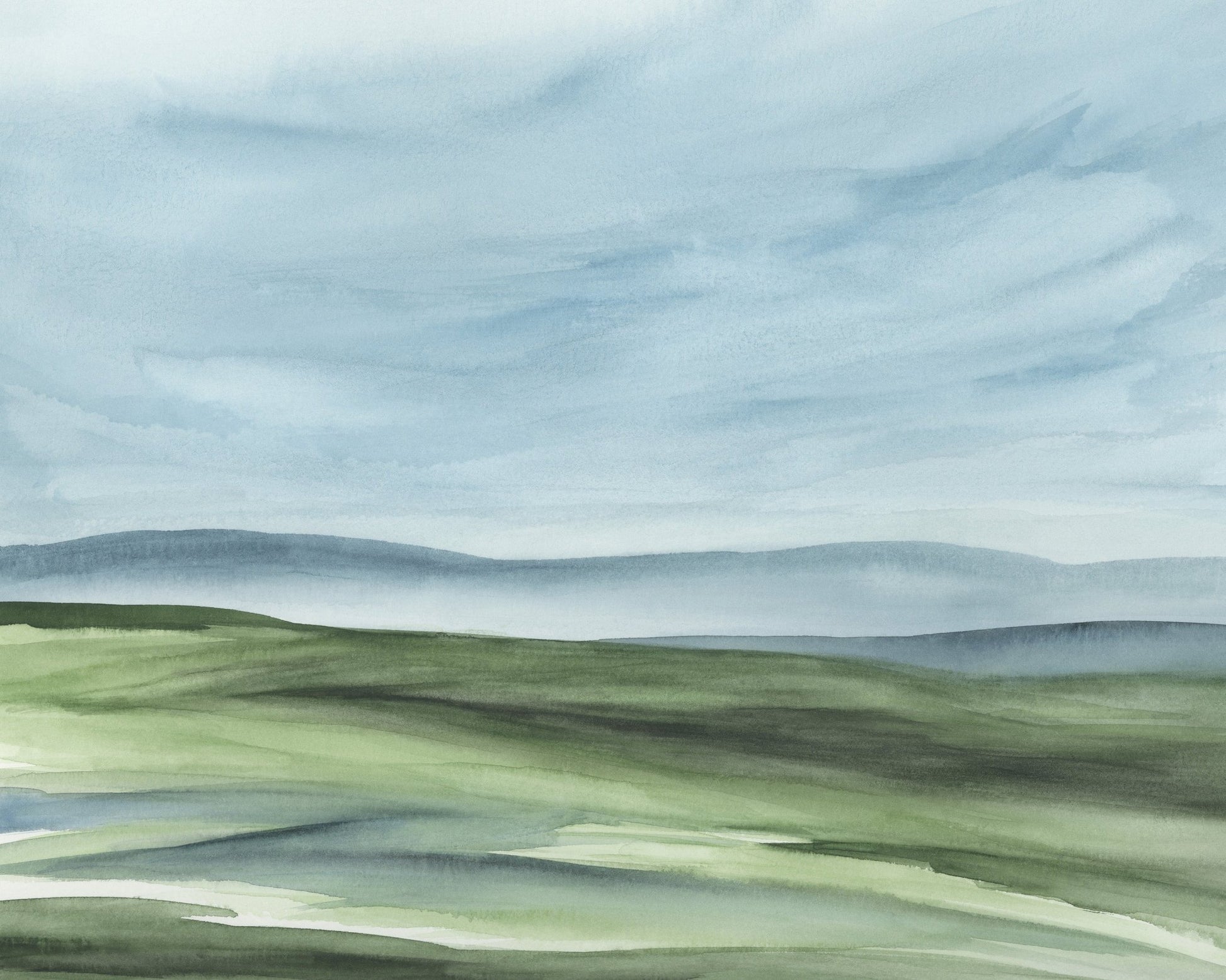 Windswept Valley Scene