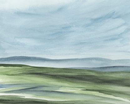 Windswept Valley Scene