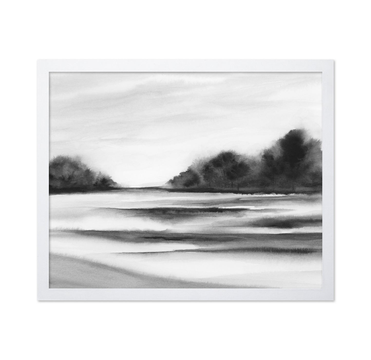 Misty River Landscape