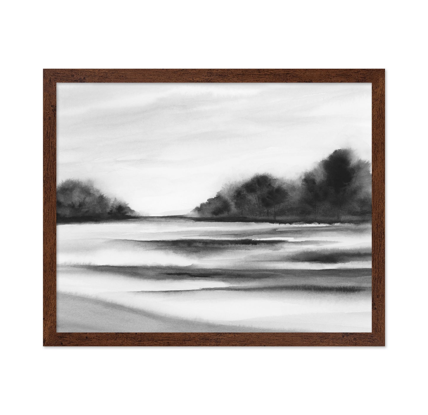 Misty River Landscape