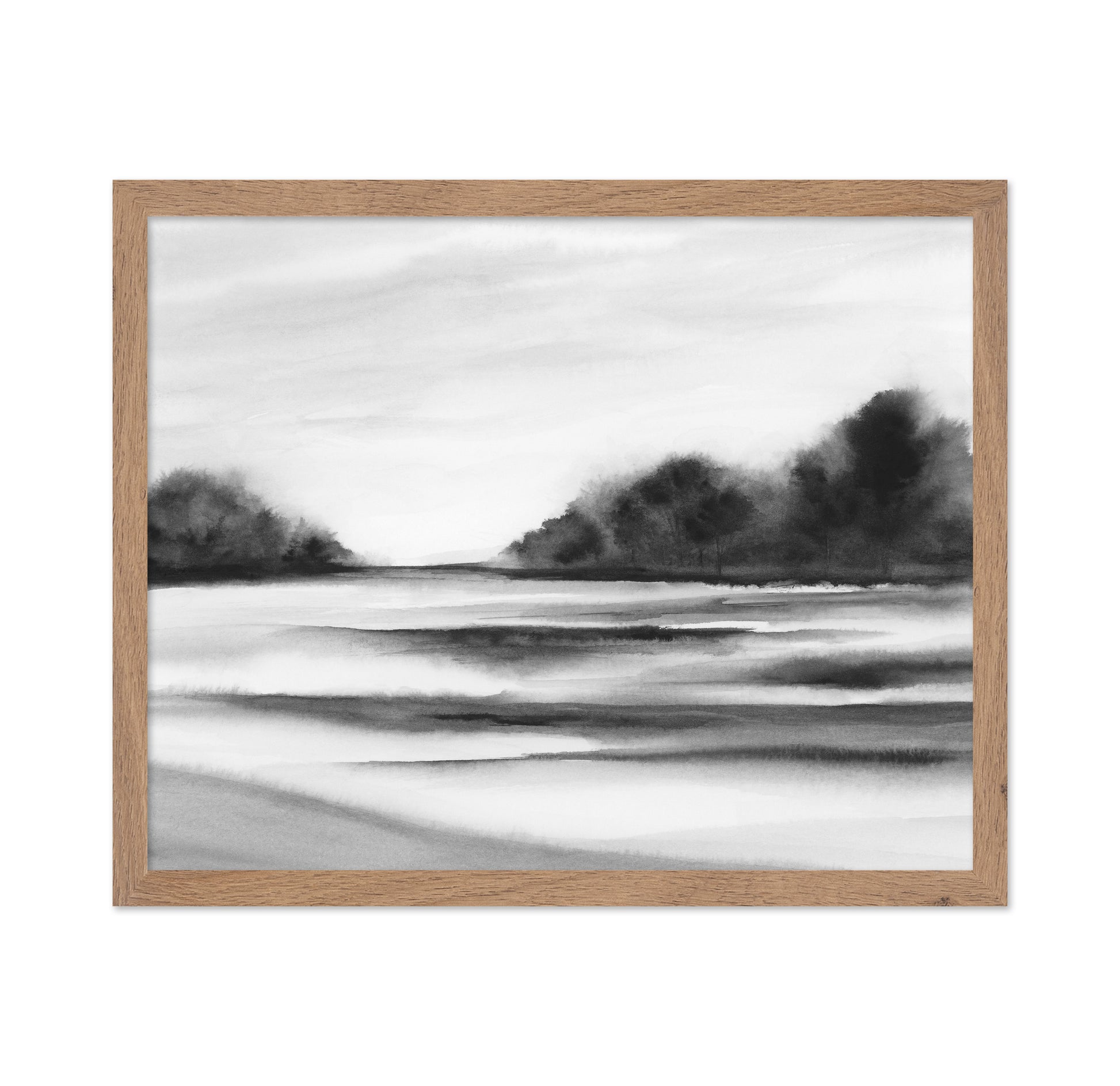 Misty River Landscape