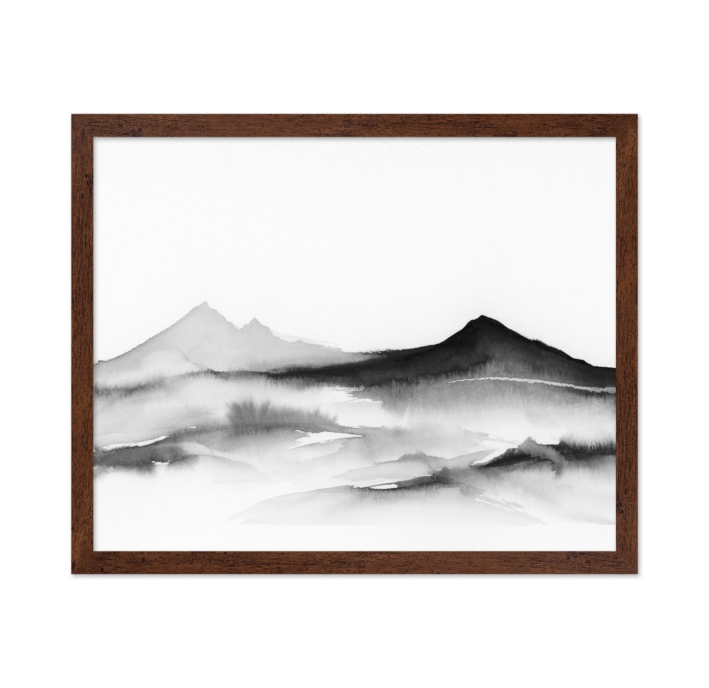 Misty Mountain Silhouette No1