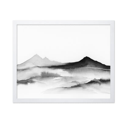 Misty Mountain Silhouette No1