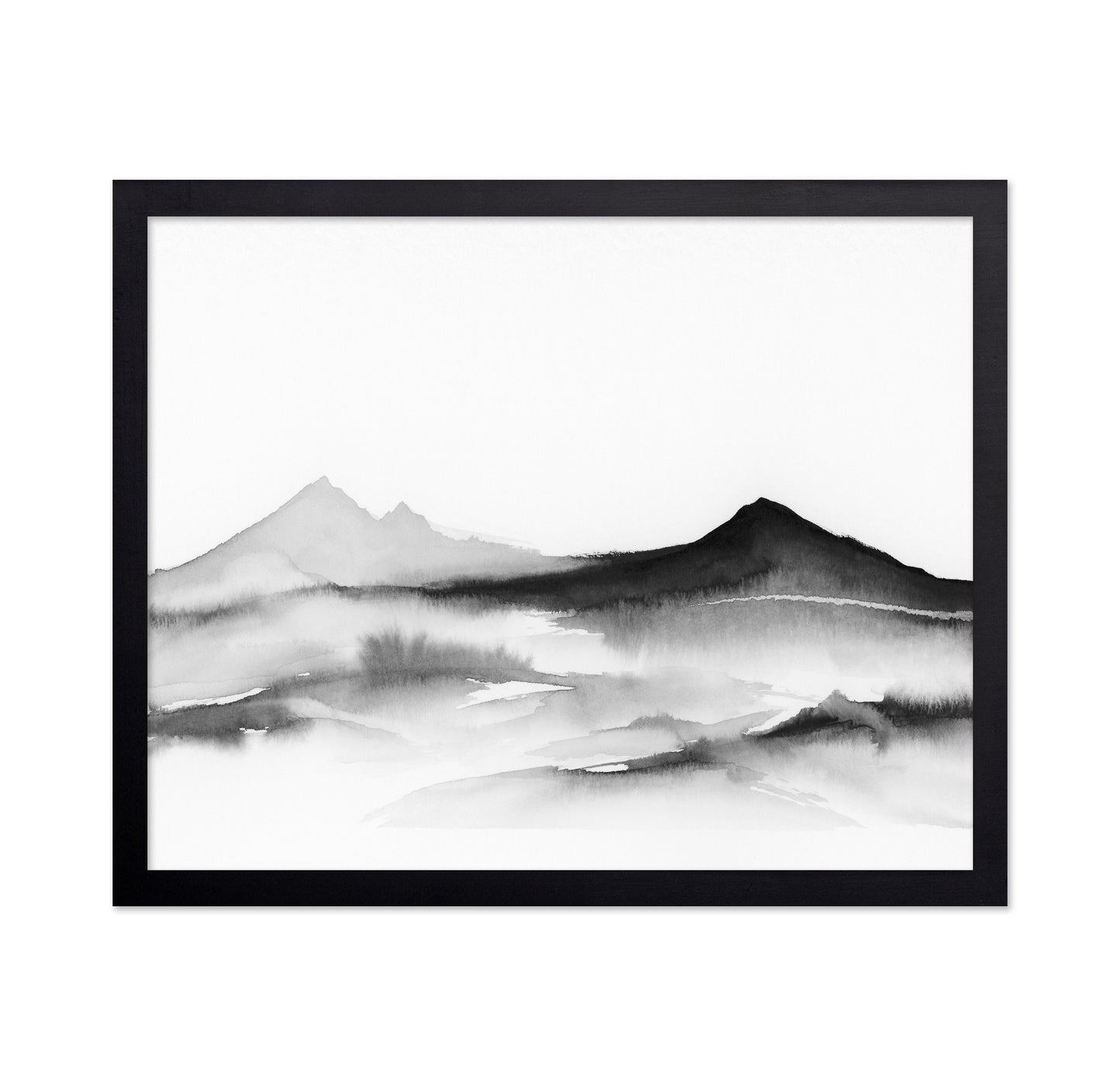 Misty Mountain Silhouette No1