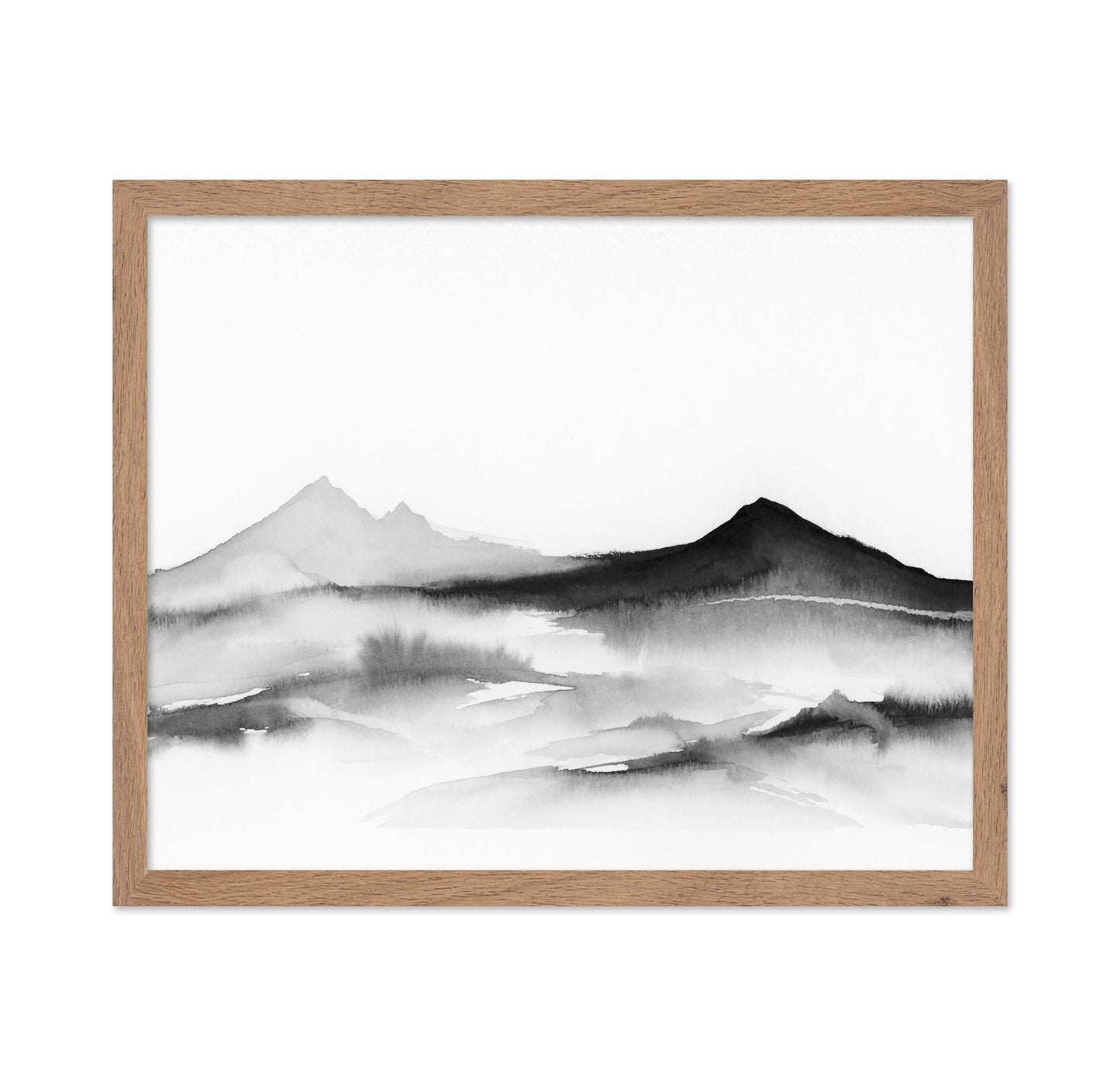 Misty Mountain Silhouette No1