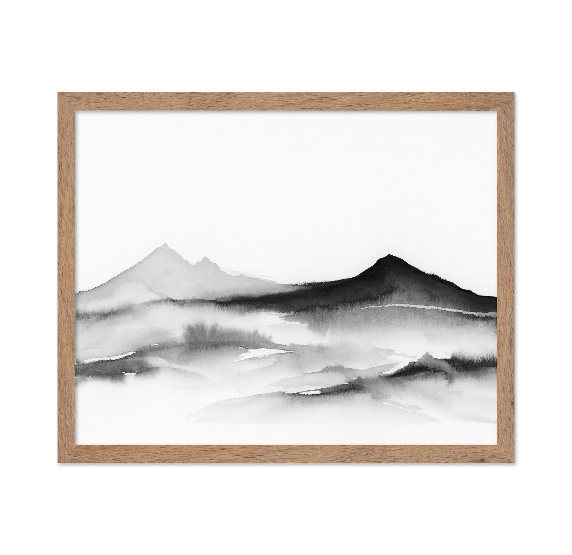 Misty Mountain Silhouette No1