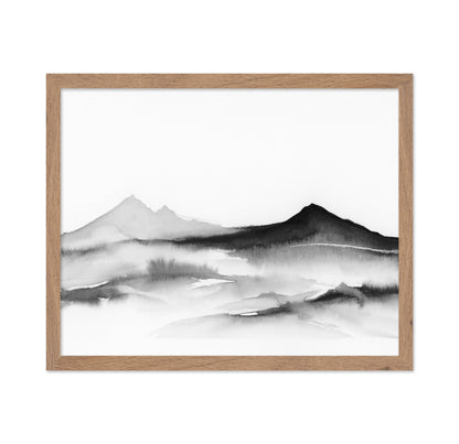 Misty Mountain Silhouette No1