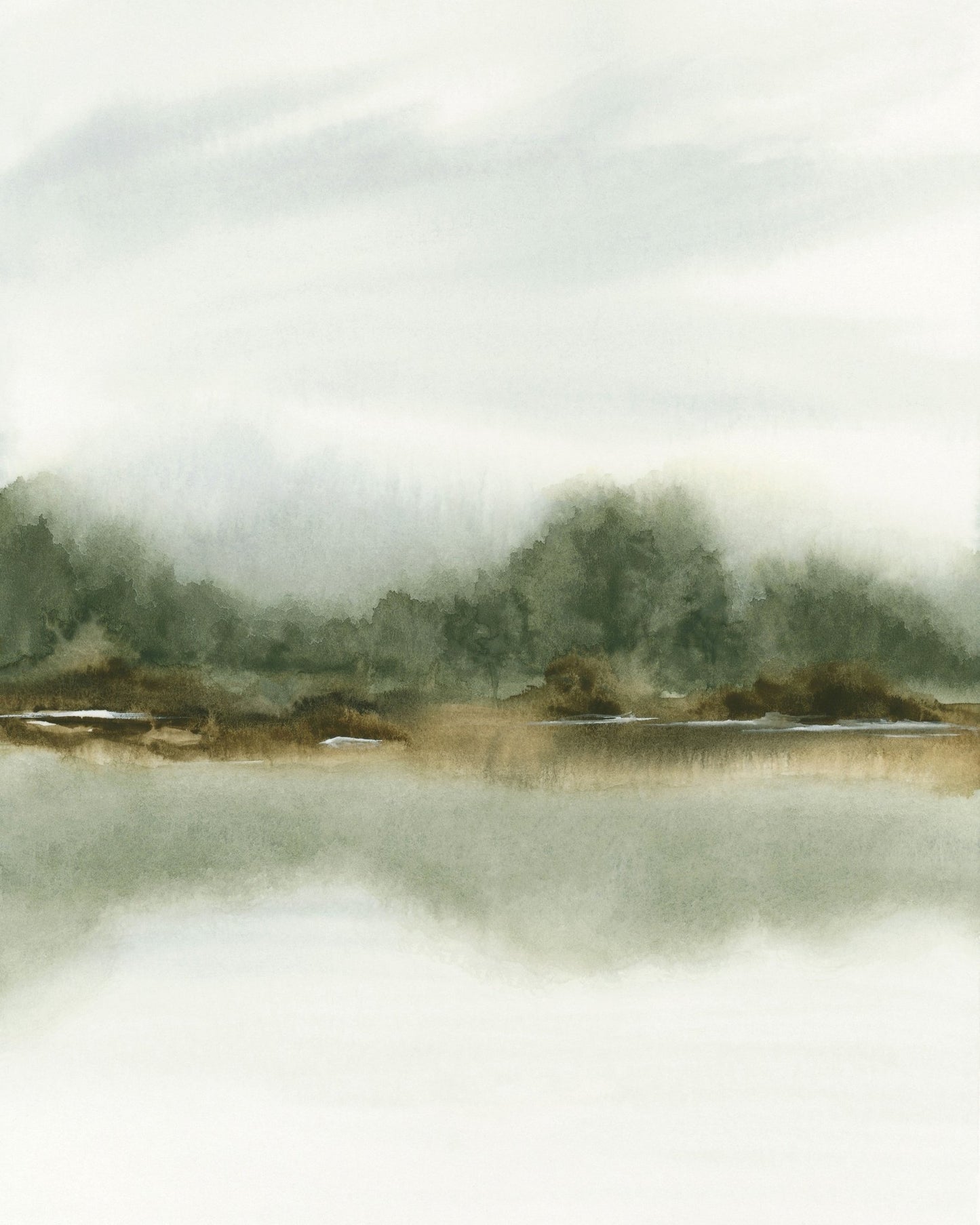 Misty Meadow Reflection