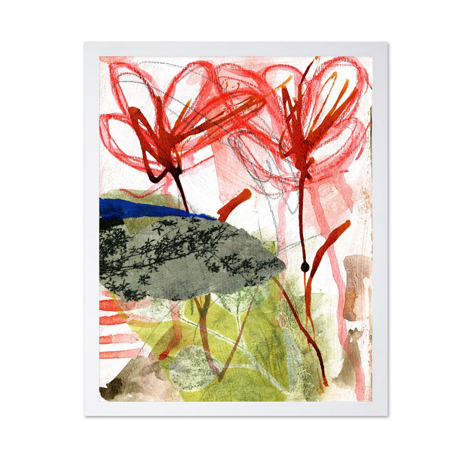 Expressive Floral Collage