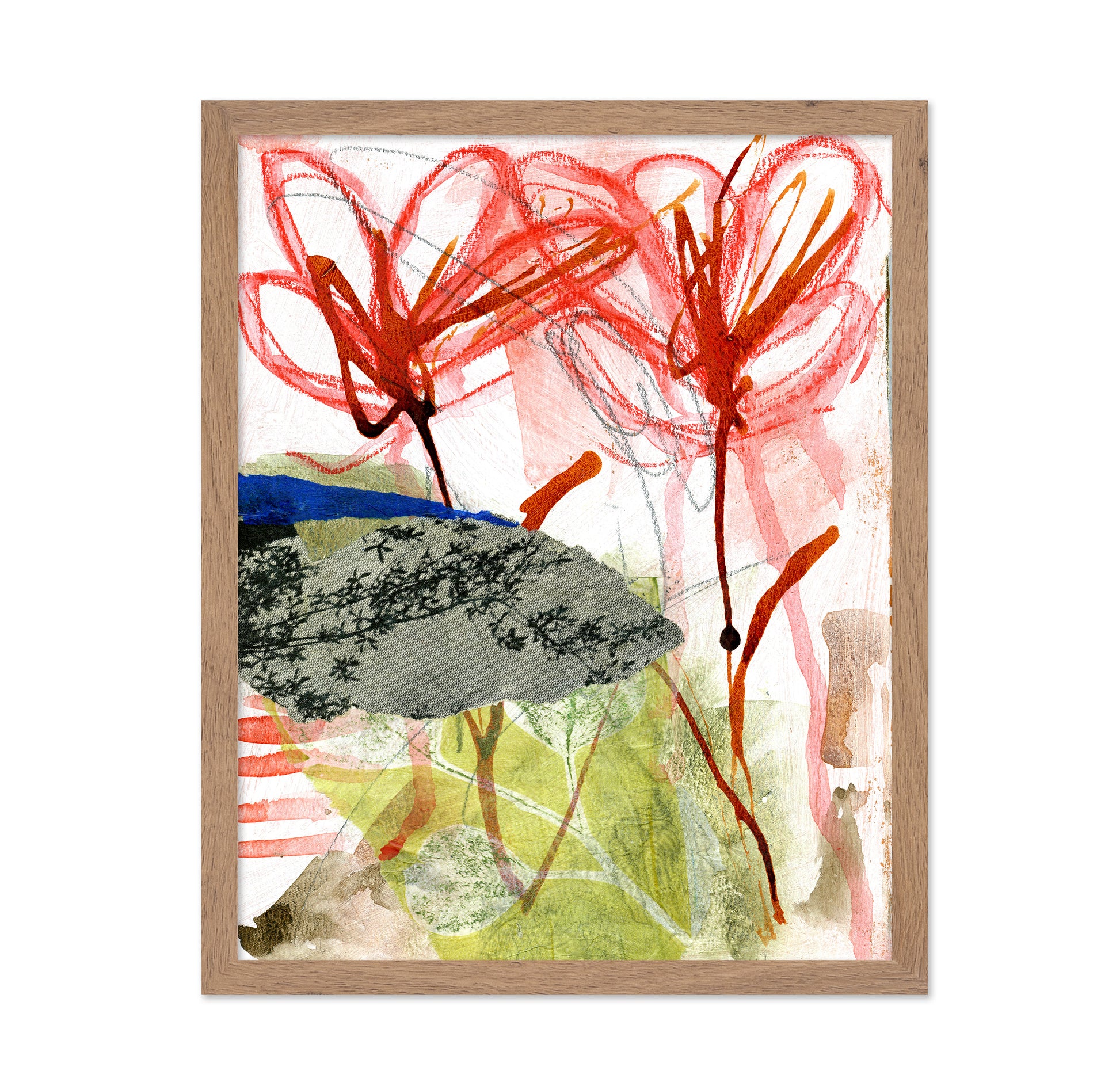 Expressive Floral Collage
