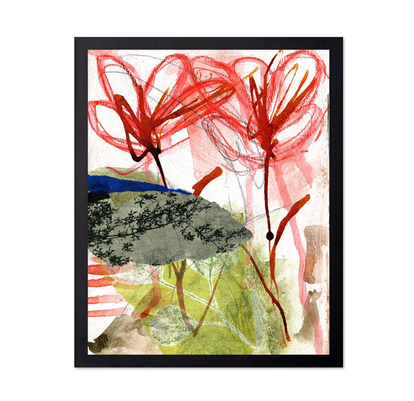 Expressive Floral Collage