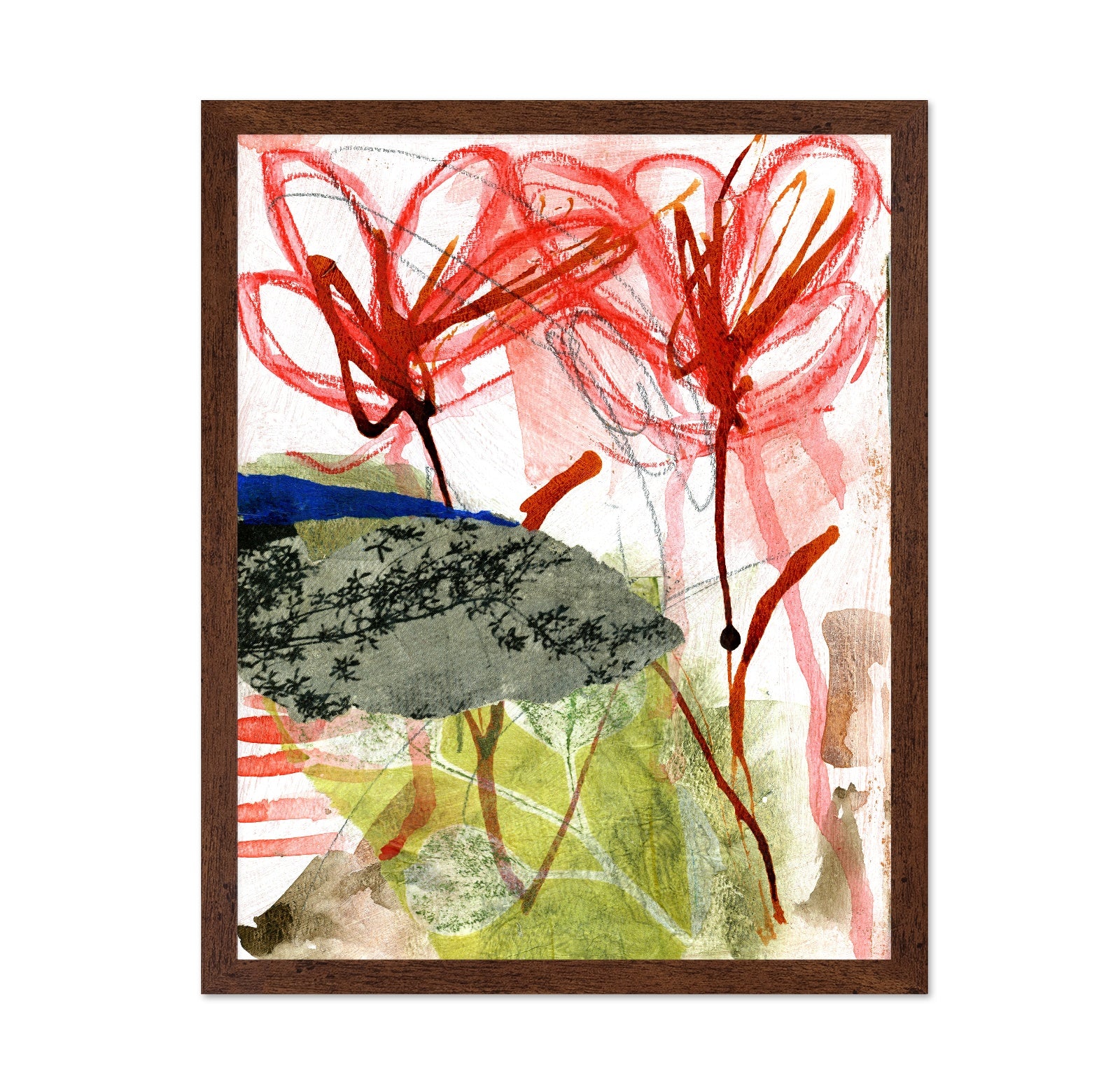 Expressive Floral Collage
