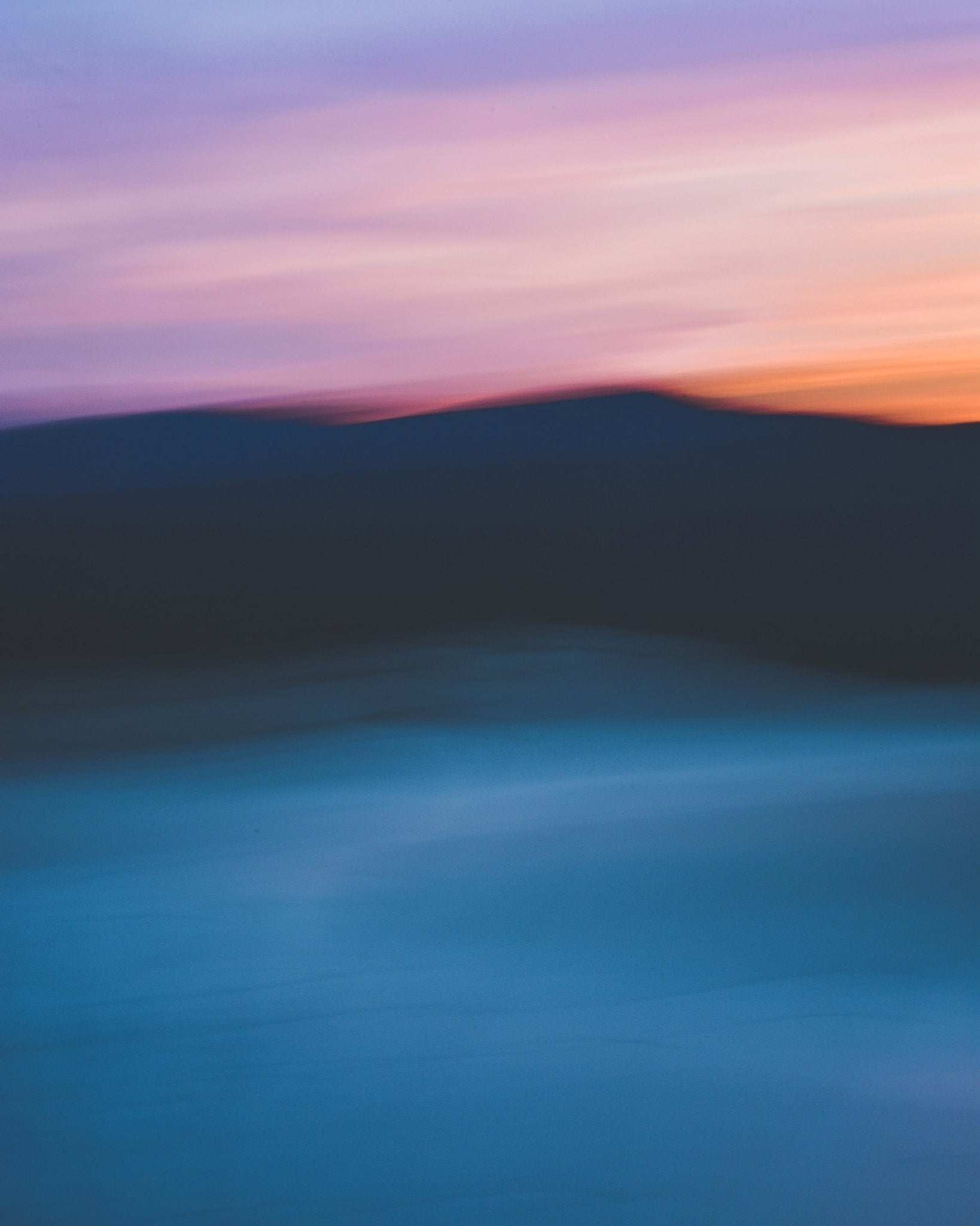 Blurred Sunset Ridge