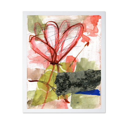 Red Abstract Bloom