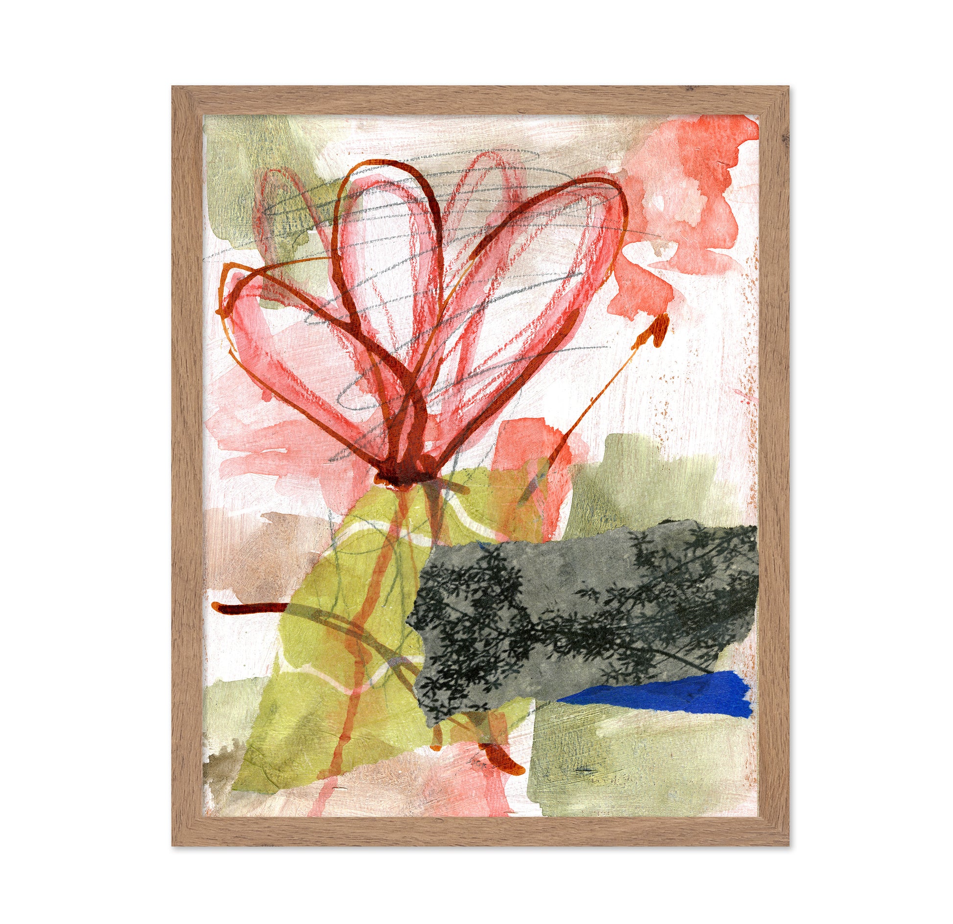 Red Abstract Bloom