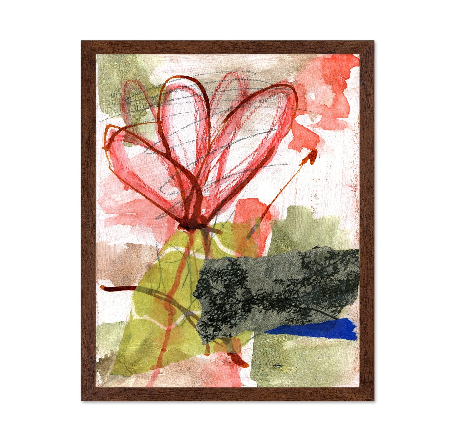 Red Abstract Bloom