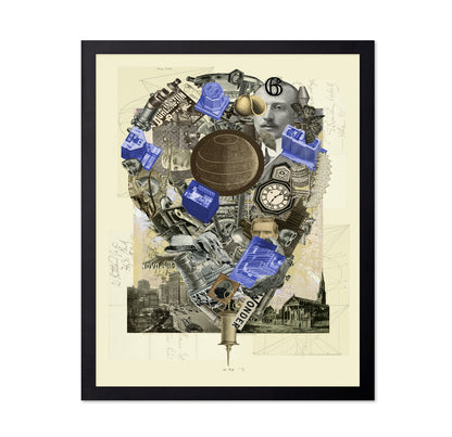NY Vintage Tech Collage