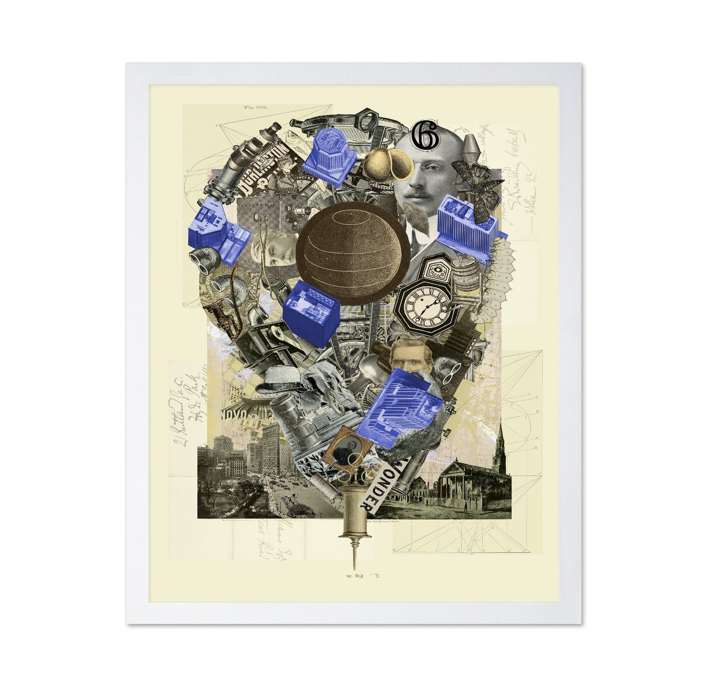 NY Vintage Tech Collage