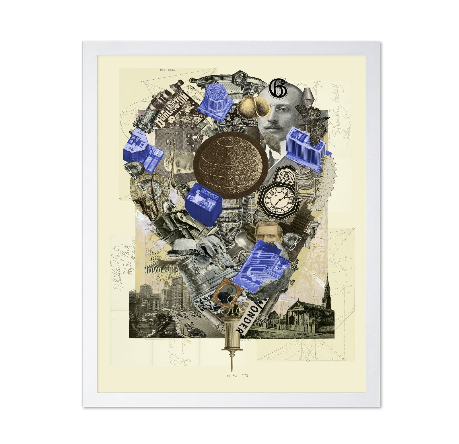 NY Vintage Tech Collage