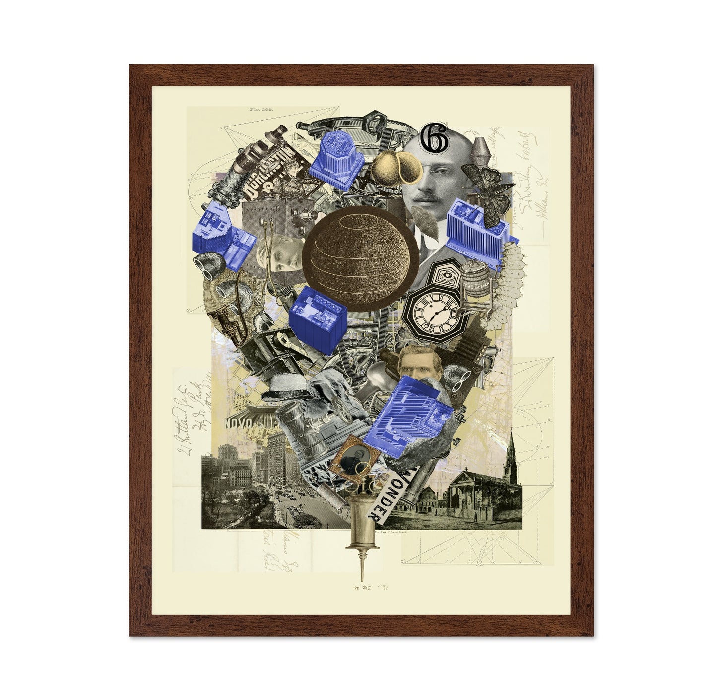 NY Vintage Tech Collage