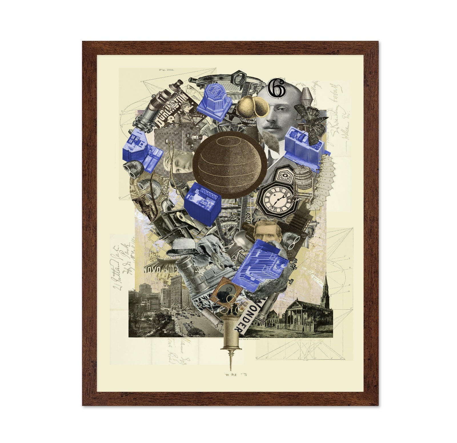 NY Vintage Tech Collage