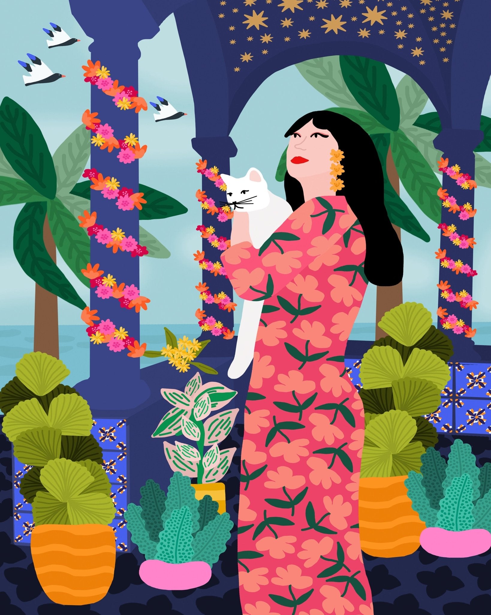 Floral Garden Portrait