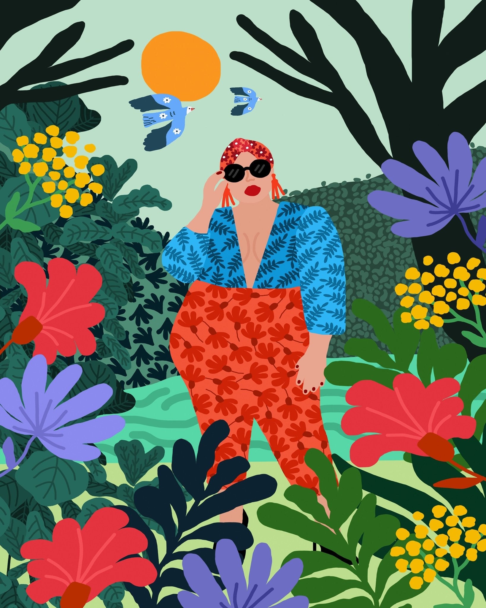 Garden Fashion Pose