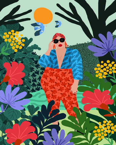 Garden Fashion Pose