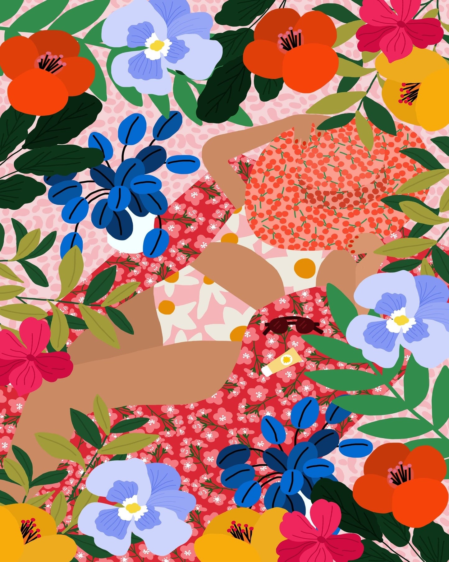 Sunlit Floral Rest