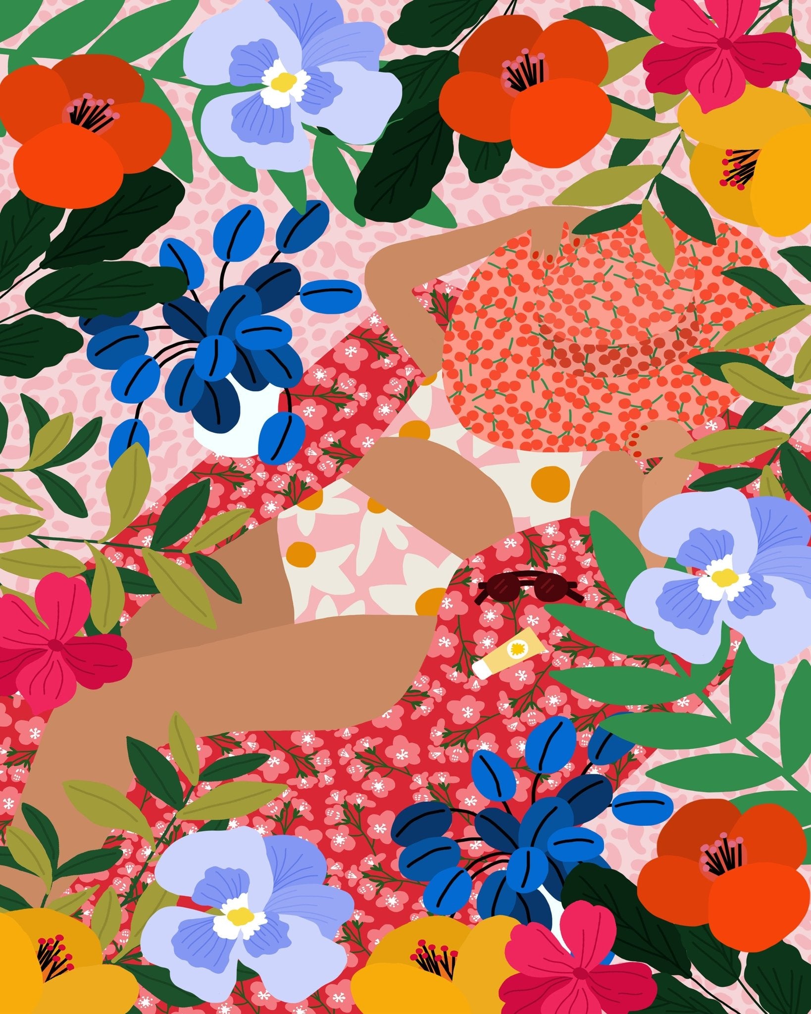 Sunlit Floral Rest