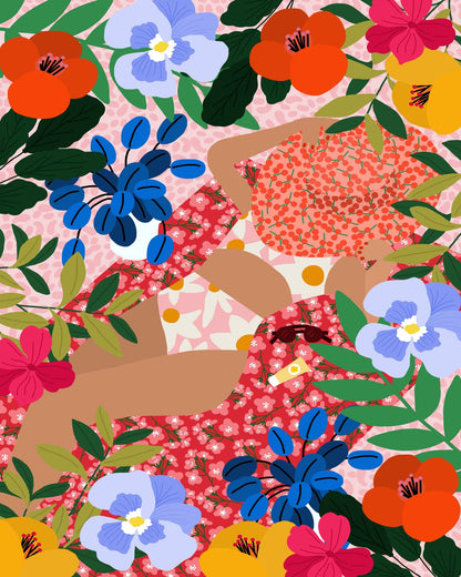 Sunlit Floral Rest