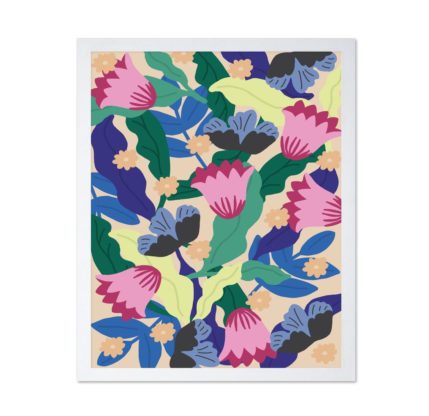 Bold Floral Pattern No1