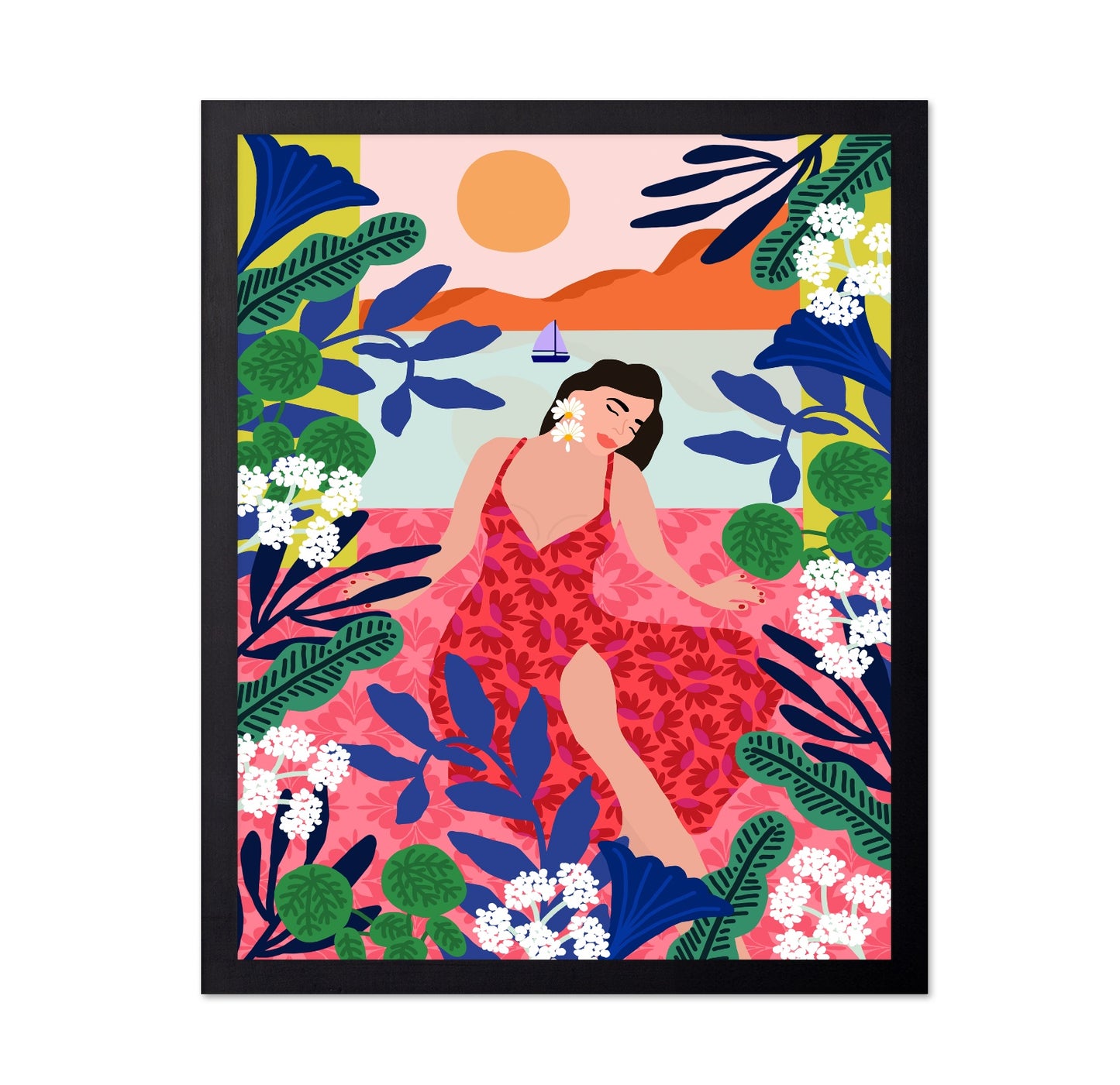 Sunset Floral Lounge