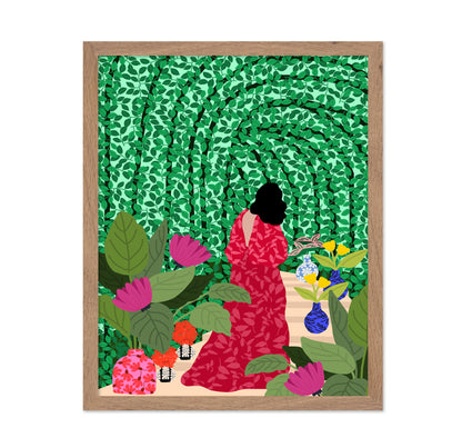 Garden Walk Woman