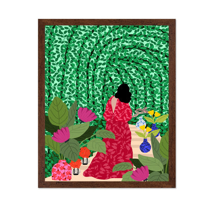 Garden Walk Woman