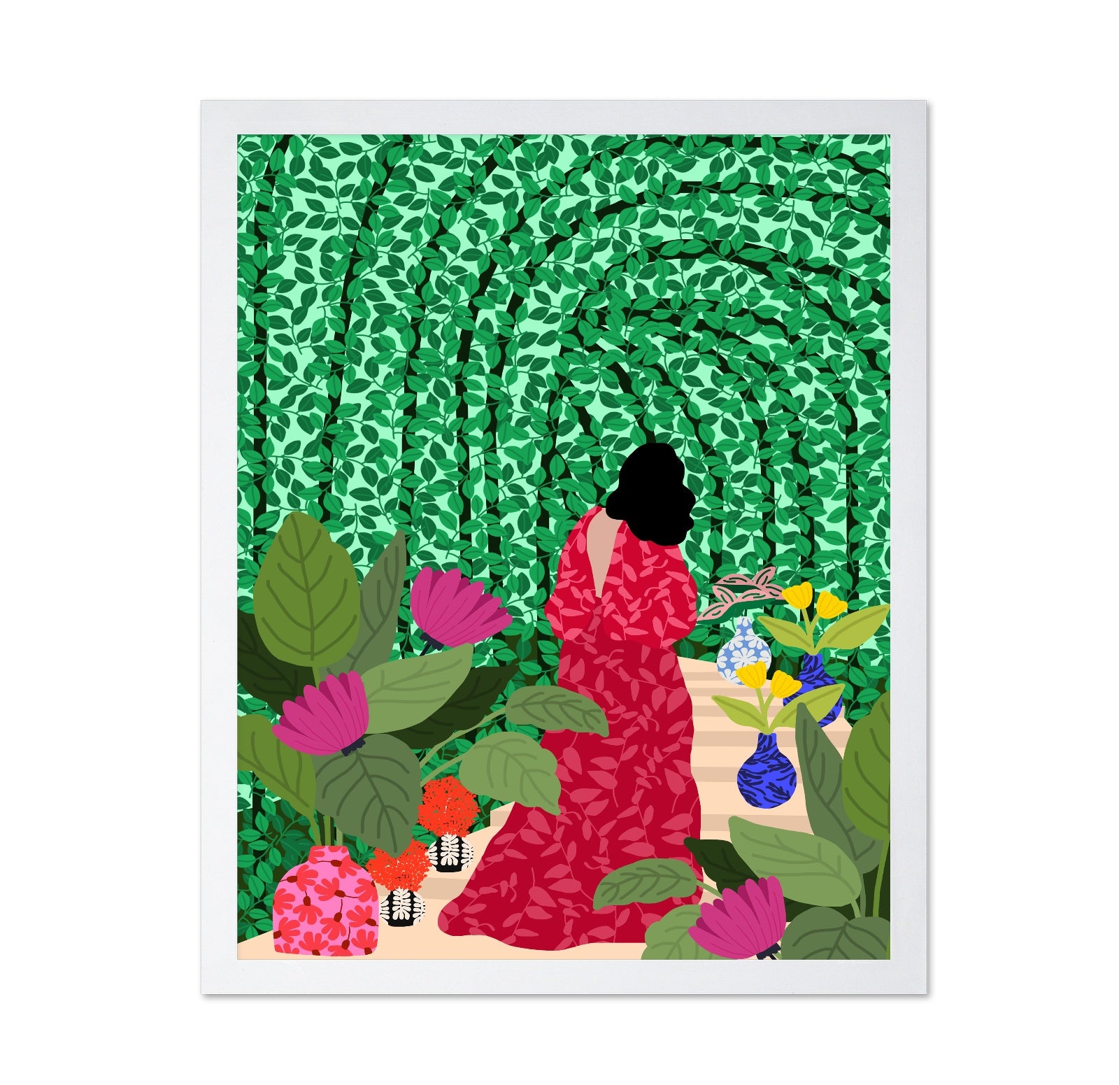 Garden Walk Woman
