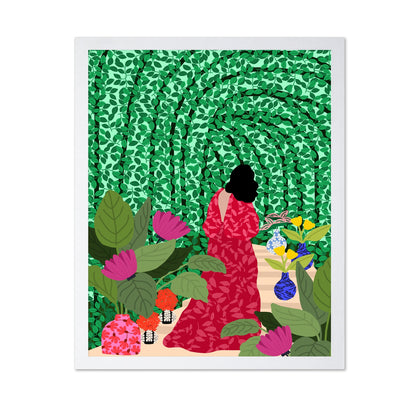 Garden Walk Woman