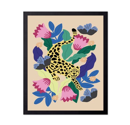 Floral Leopard