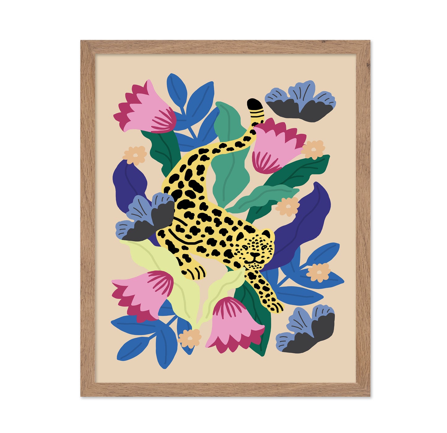 Floral Leopard