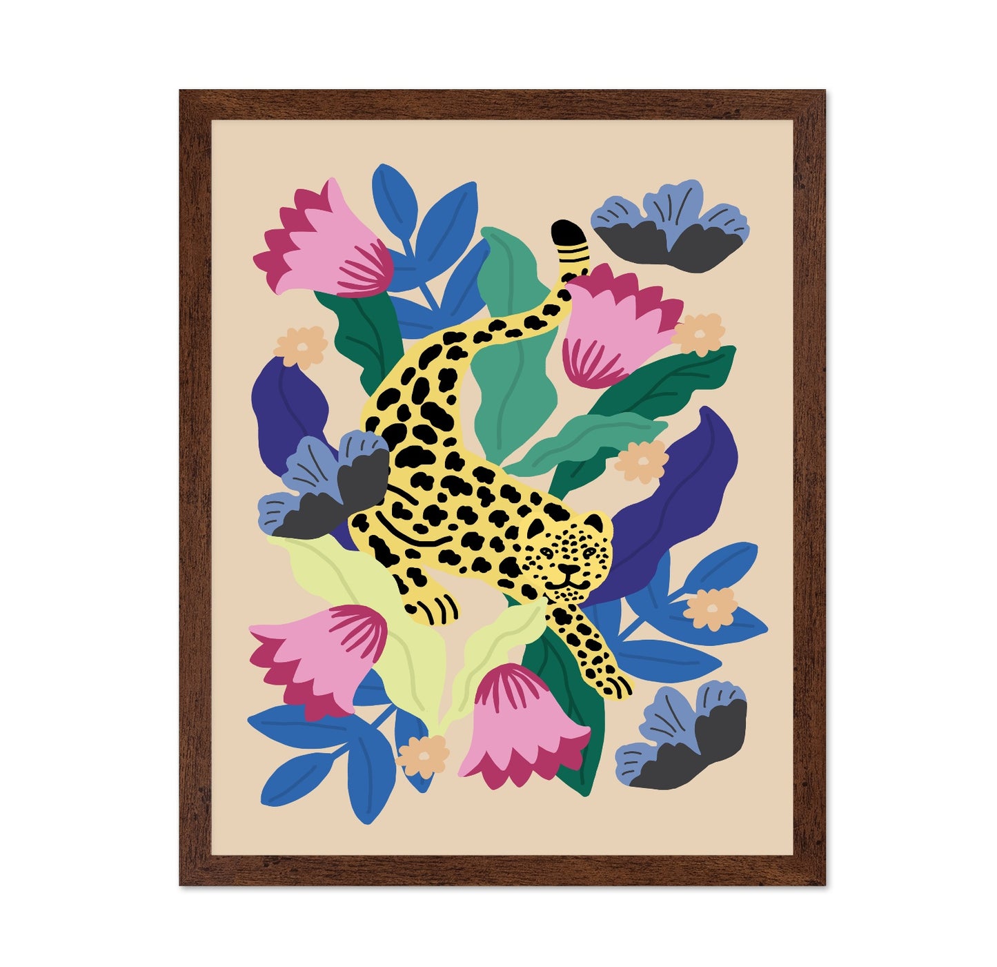 Floral Leopard