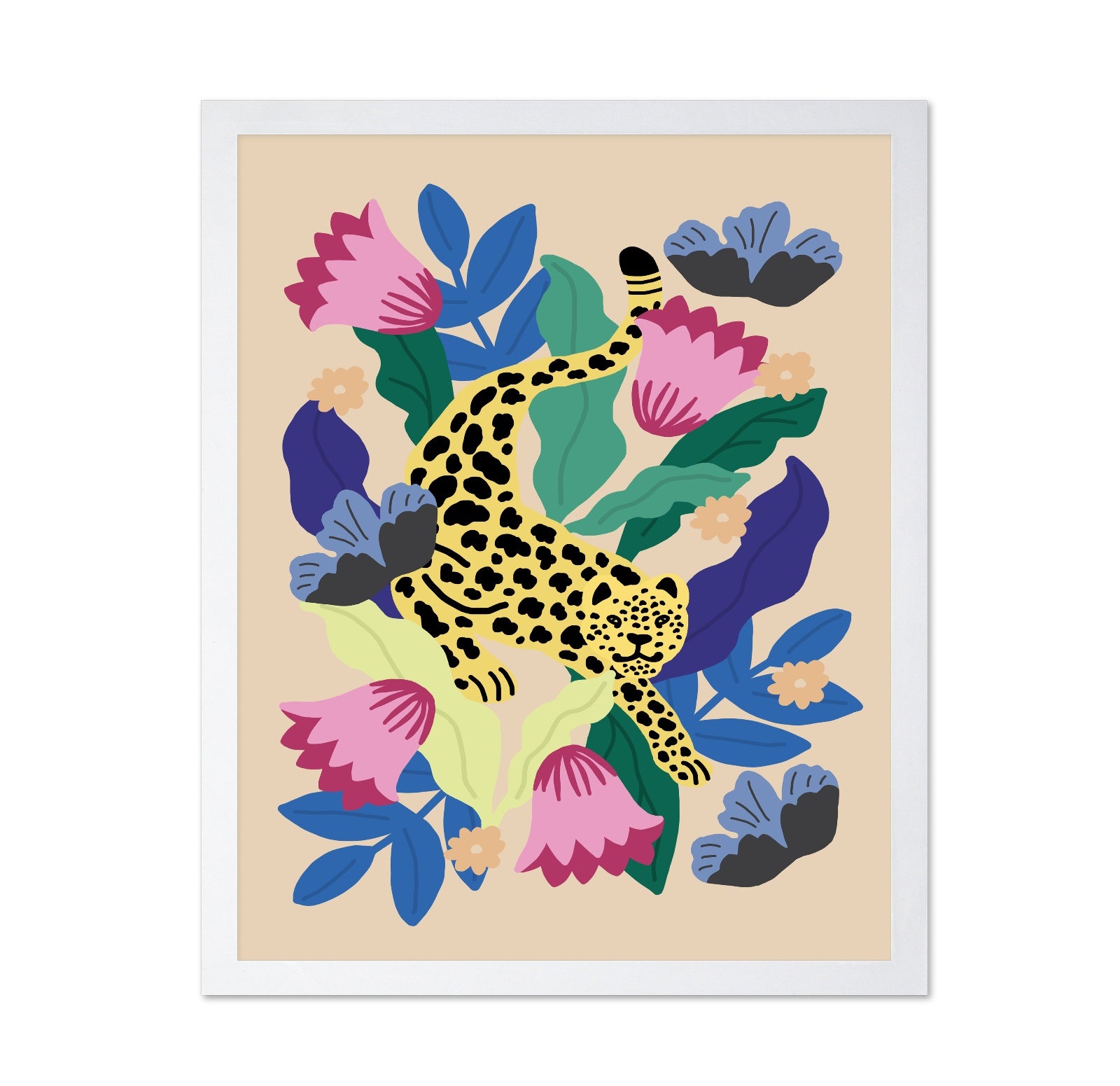 Floral Leopard