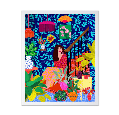 Staircase Garden Woman