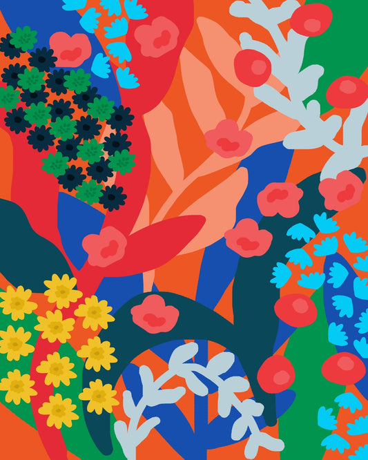 Bold Floral Layers No1