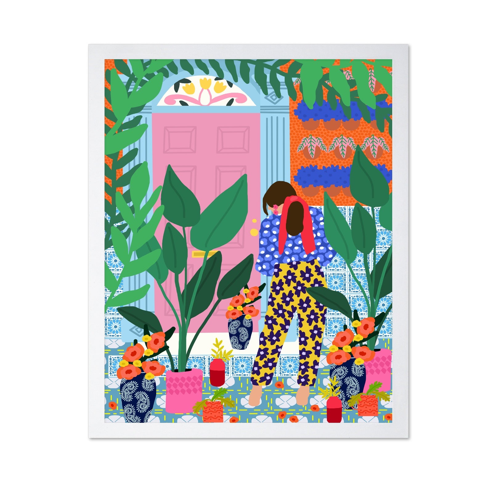 Floral Doorway Girl