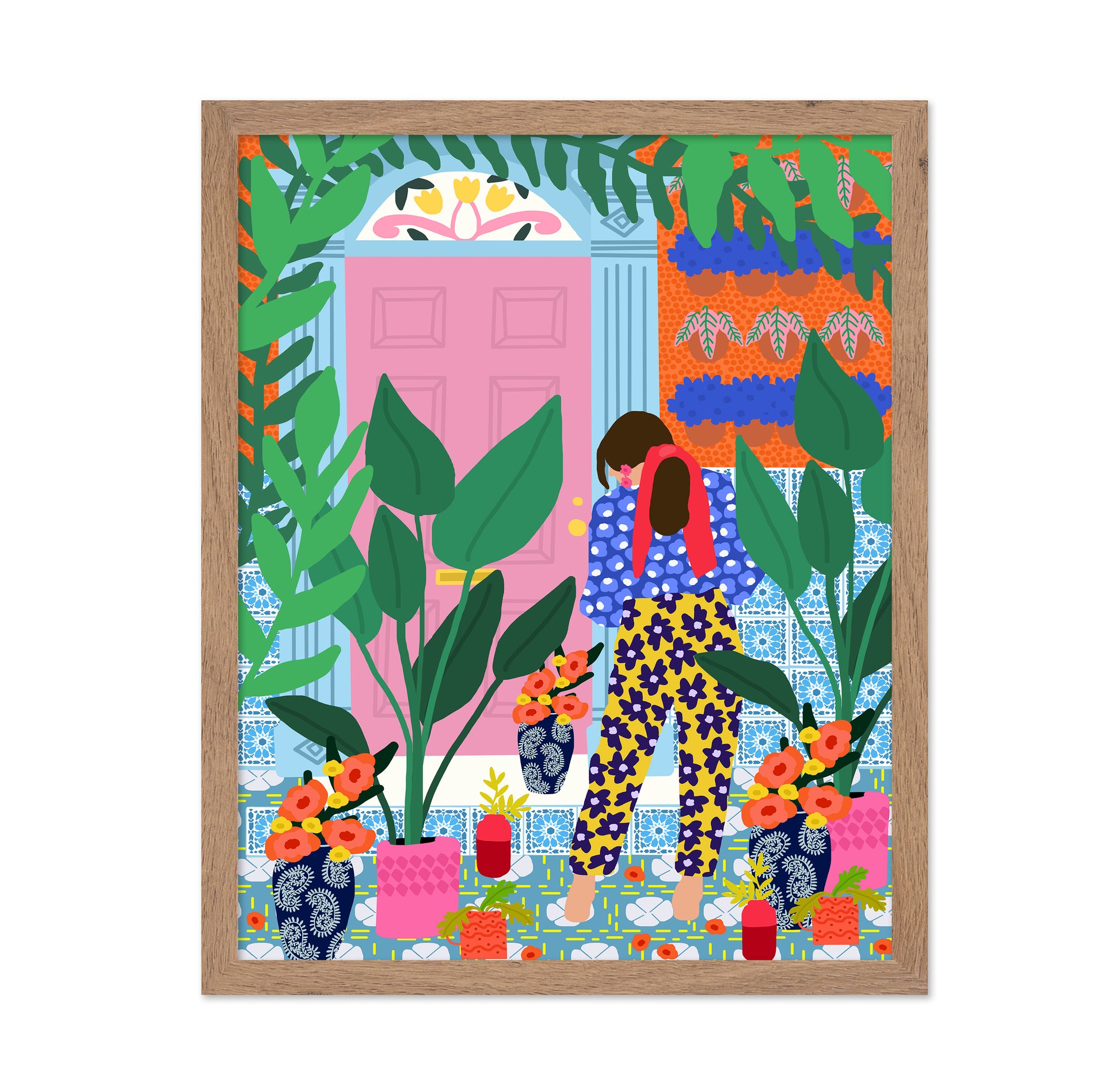 Floral Doorway Girl