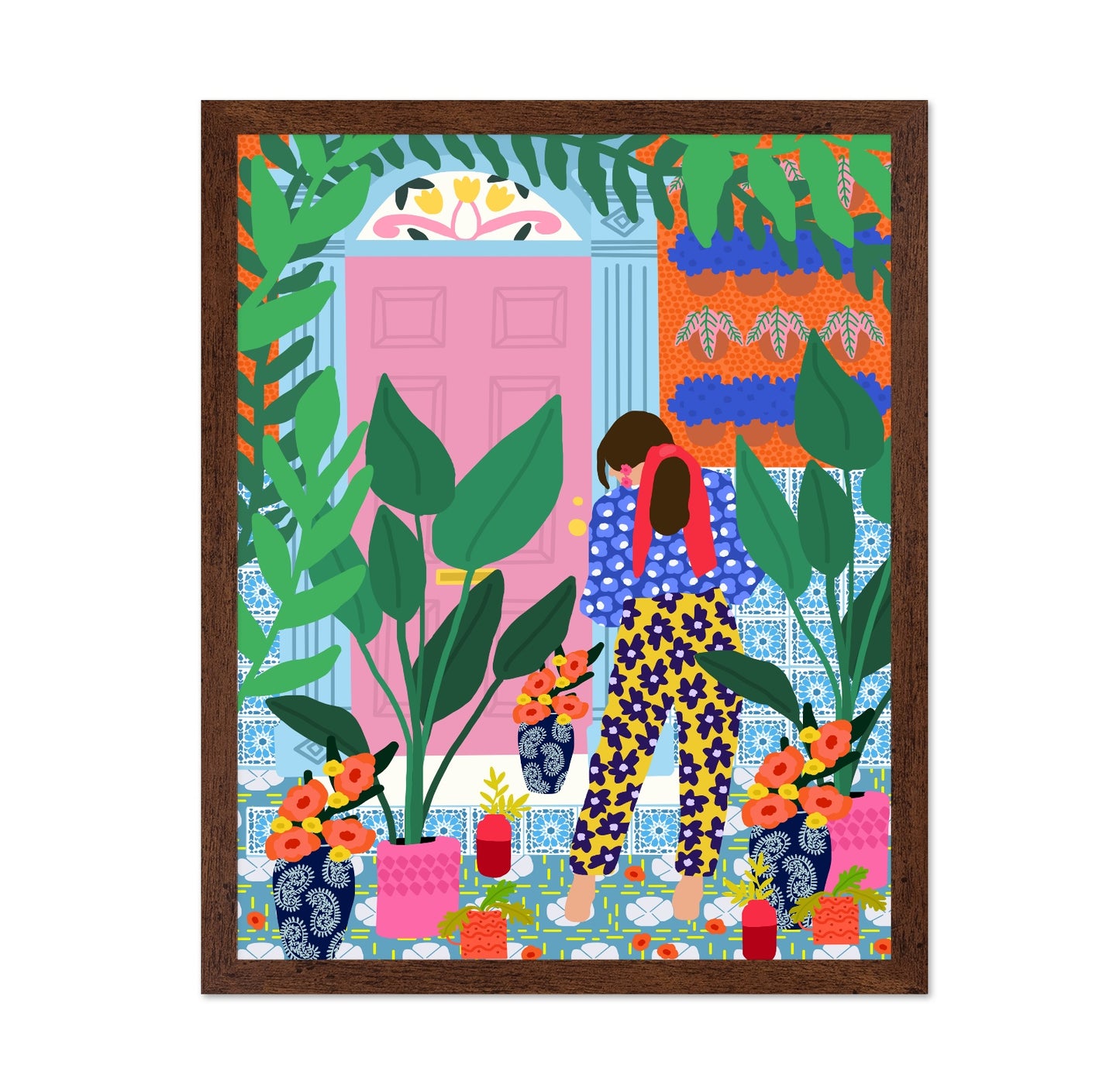 Floral Doorway Girl
