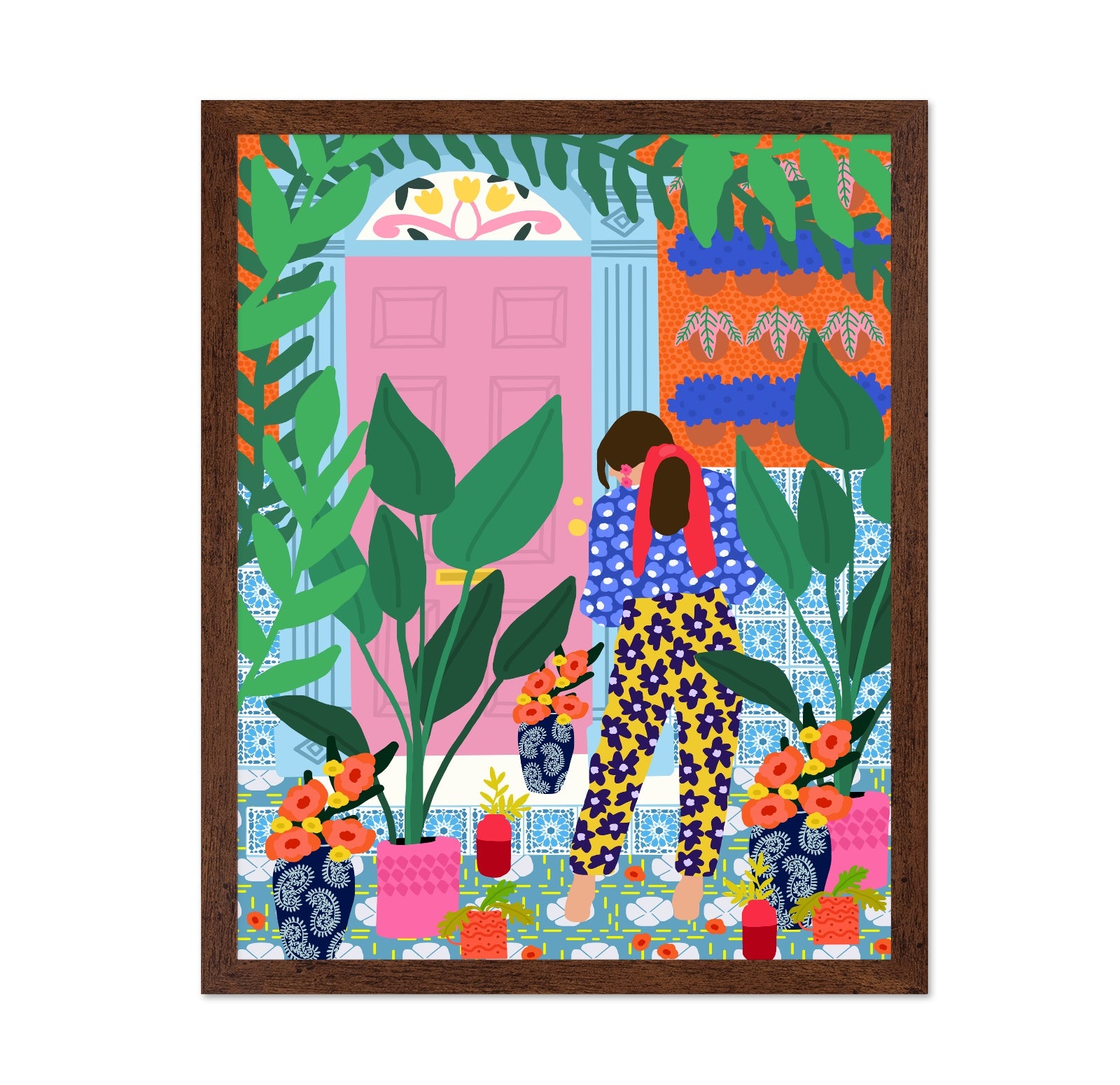 Floral Doorway Girl